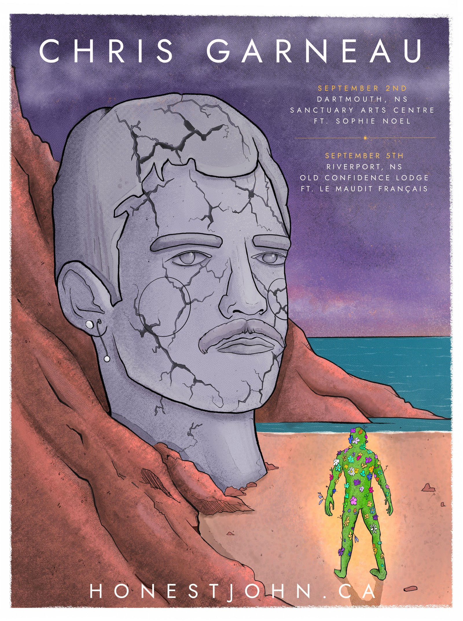 Chris Garneau Nova Scotia tour poster