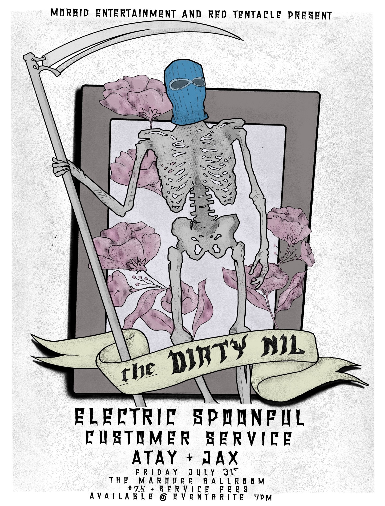 The Dirty Nil poster for the Marquee Ballroom