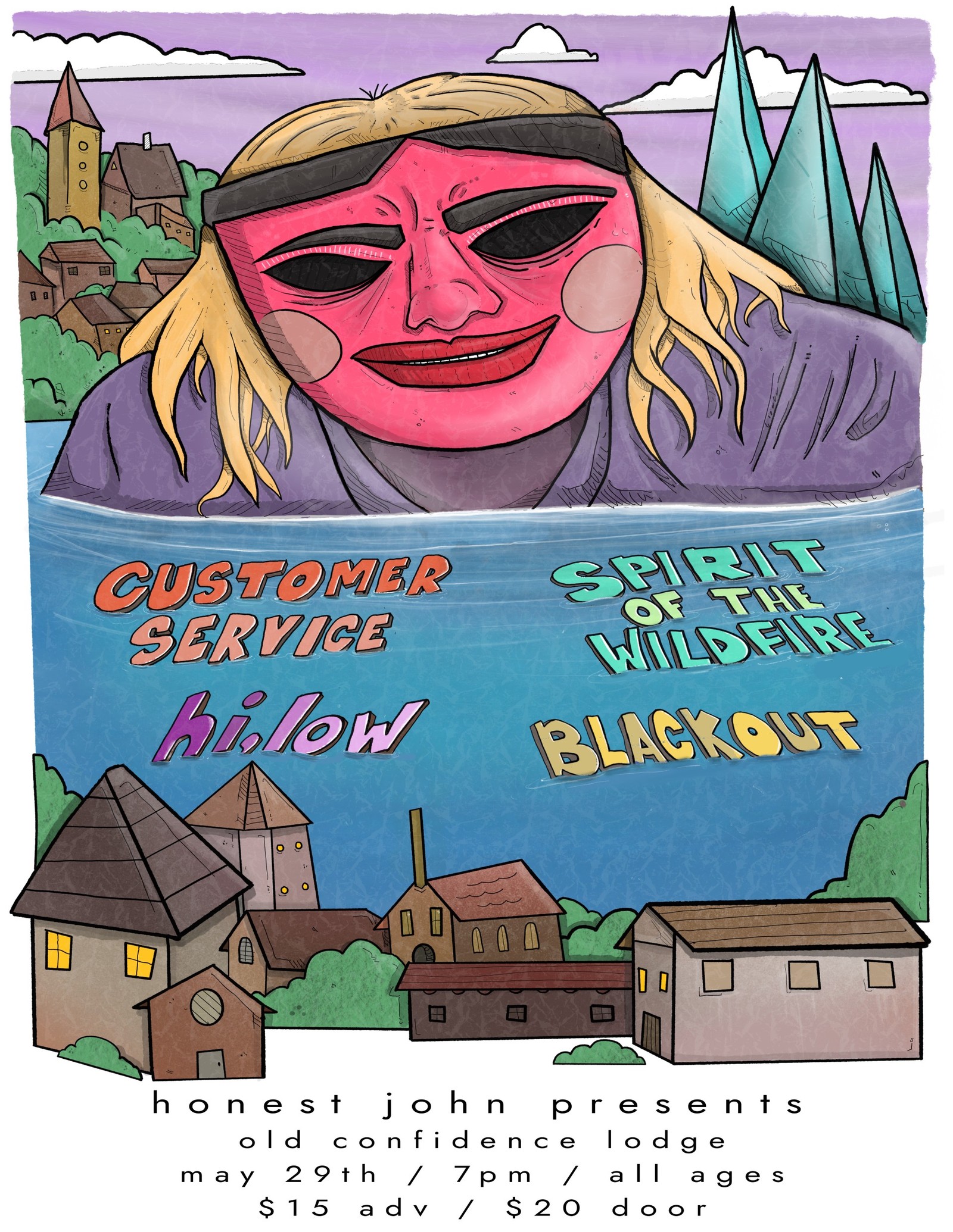 Honest John Presents poster for Old Confidence Lodge